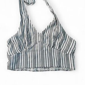American Eagle Striped Halter Top